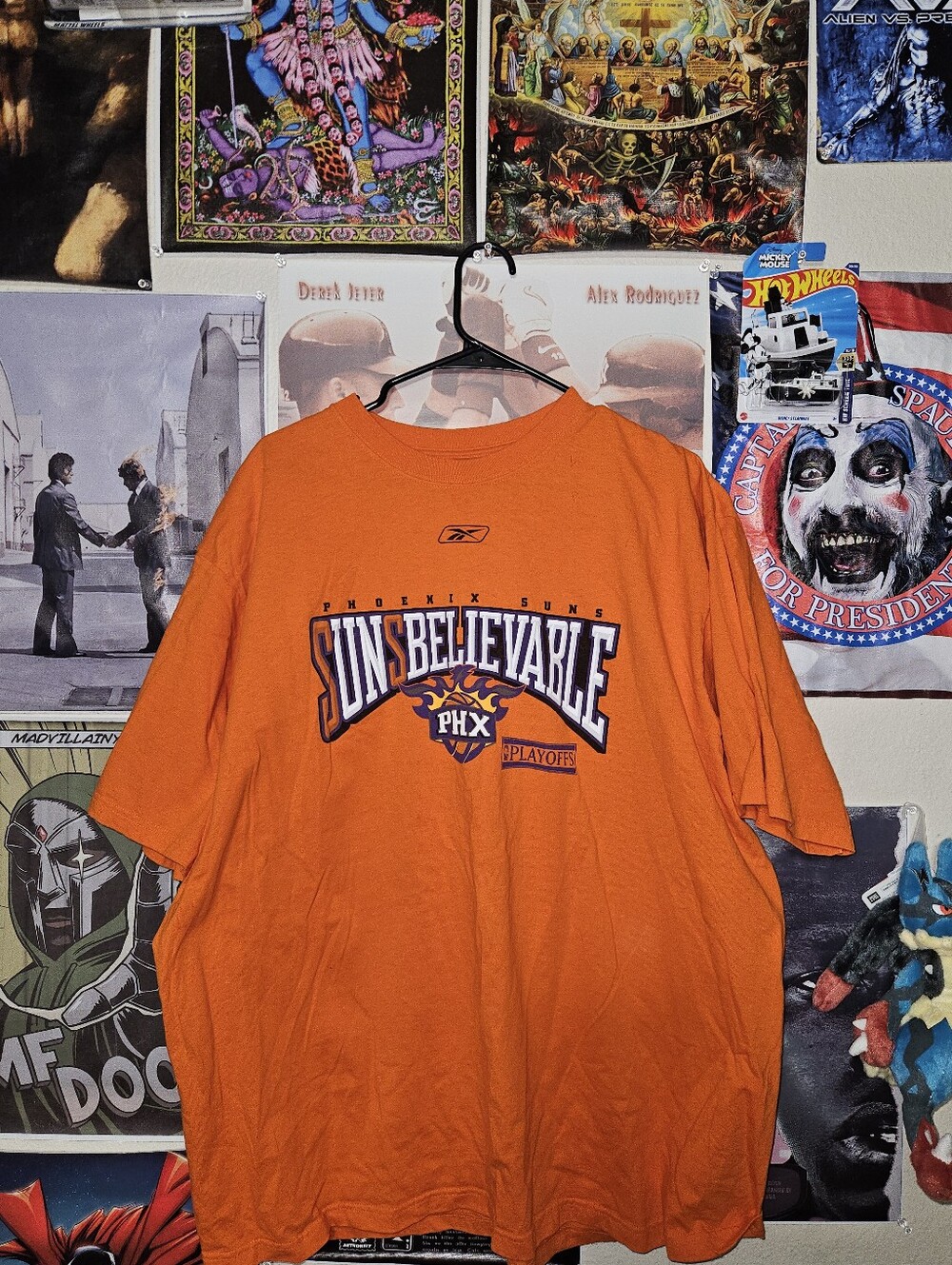 Phoenix Suns SUNSBELIEVABLE NBA Playoffs Y2K Reebok Tee